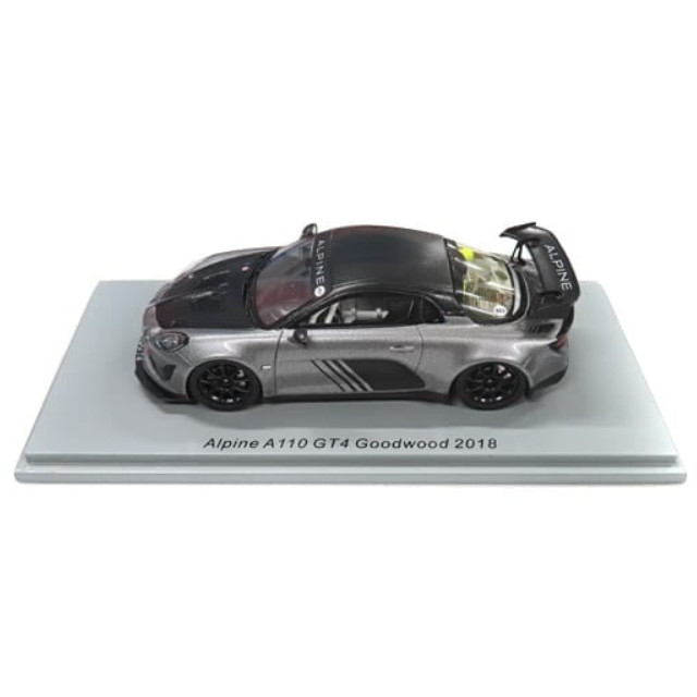 [MDL] 1/43 Alpine GT4 Goodwood 2018(シルバー×ブラック) 完成品 ミニカー(S6180) SPARK(スパーク)