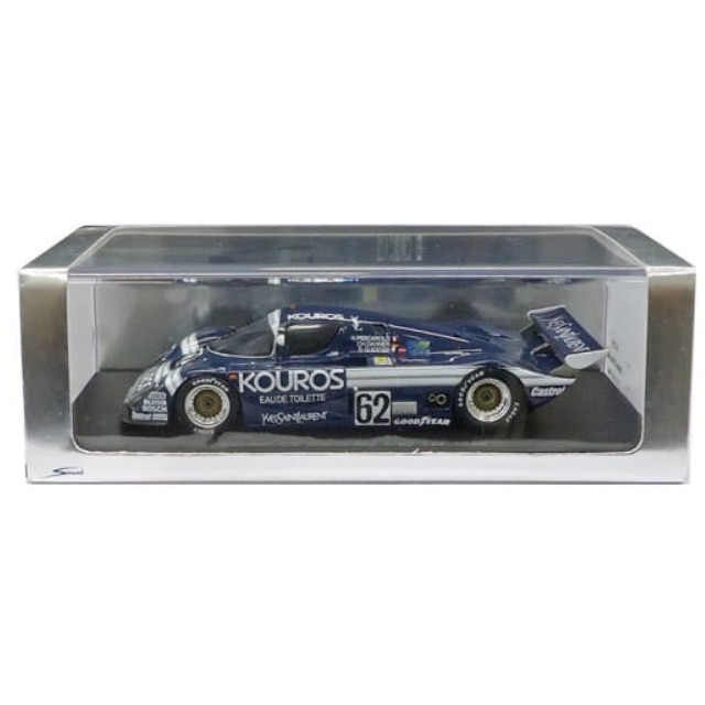 [MDL] 1/43 Sauber C8 Mercedes LM 1986 YVES SAINT LAURENT #62(ネイビー×ホワイト) 完成品 ミニカー(S1258) SPARK(スパーク)