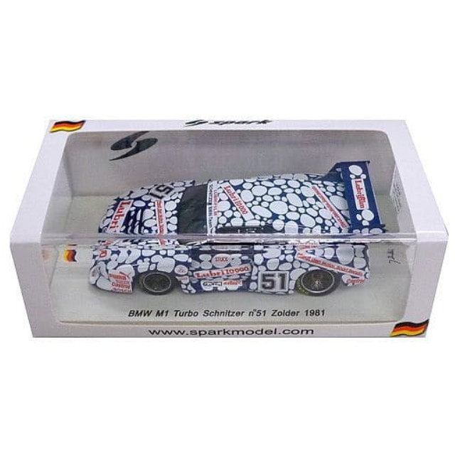 [MDL] 1/43 BMW M1 Turbo Schnitzer Zolder 1981 puma #51(ブルー×ホワイト) 完成品 ミニカー(SG009) SPARK(スパーク)