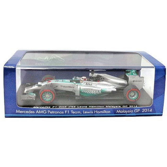 [MDL] 1/43 Mercedes F1 W05 WINNER MALAYSIA GP 2014 PETRONAS #44(シルバー×グリーン) 完成品 ミニカー(SCS142) SPARK(スパーク)