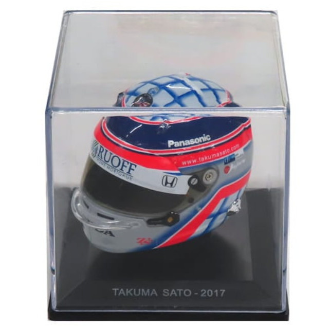 [MDL] 1/5 ヘルメット 佐藤琢磨 インディ 500 2017 優勝記念(グレー×パープル×レッド) [SPK-ES1701] 完成品 ミニカー(SPK-ES1701) SPARK(スパーク)