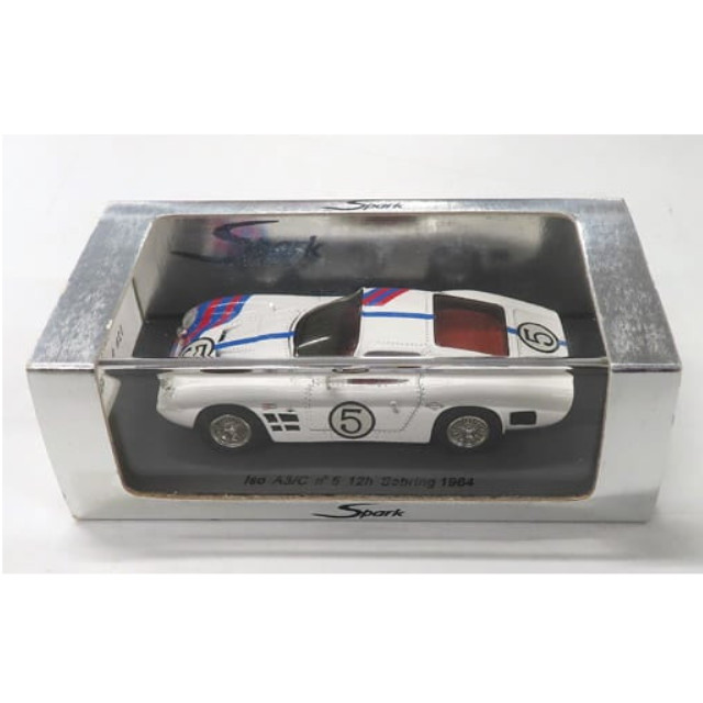 [MDL] 1/43 Bizzarrini 12h Sebring 1965 #5(ホワイト×ブルー×レッド) 完成品 ミニカー(S0387) SPARK(スパーク)