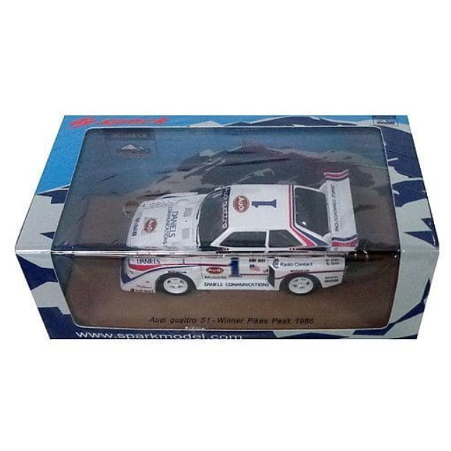 [MDL] 1/43 Audi quattro S1 Winner Pikes Peak 1986 Bobby Unser #1 完成品 ミニカー(43PP86) SPARK(スパーク)
