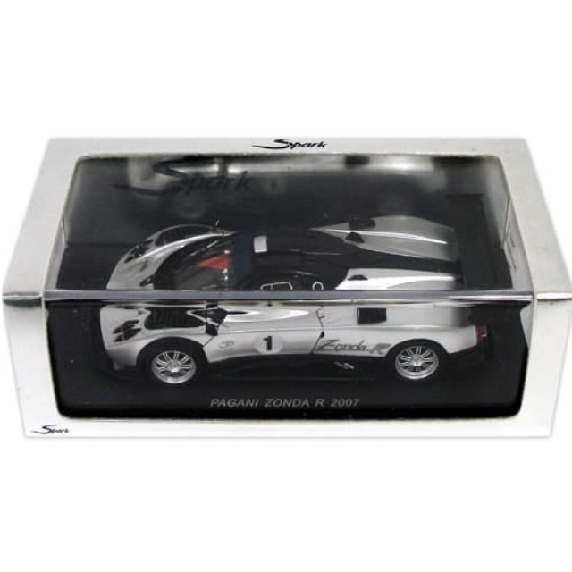 [MDL] 1/43 PAGANI ZONDA R 2007 #1 (メタリックシルバー) 完成品 ミニカー(S0697) SPARK(スパーク)