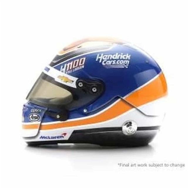 [MDL] 2024 Kyle Larson Arrow McLaren HendrickCars.com H1100 Arai 1/5 Scale Mini Replica Helmet 完成品 ミニカー(5HSP106) SPARK(スパーク)