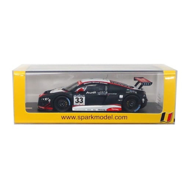 [MDL] 1/43 Audi R8 LMS Winner 24 Hours of Spa 2011 TOTAL #33(ブラック×ホワイト×レッド) 完成品 ミニカー(SB011) SPARK(スパーク)