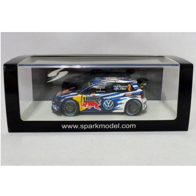 [MDL] 1/43 Volkswagen Polo R WRC Volkswagen Motorsport Monte Carlo 2016 Red Bull #2(ブルー×ライトブルー×ホワイト) 完成品 ミニカー(S4966) SPARK(スパーク)