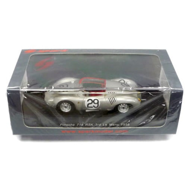 [MDL] 1/43 Porsche 718 RSK Spyder 3rd Le Mans 1958 J.Behra - H.Herrmann #29 完成品 ミニカー(S1869) SPARK(スパーク)