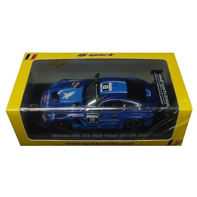 [MDL] 1/43 Mercedes-AMG GT3 24H SPA 2017 Black Falcon A. Al Faisal - H. Haupt - G. Piana - R. van der Zande #18 完成品 ミニカー(SB159) SPARK(スパーク)