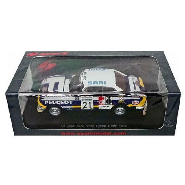 [MDL] 1/43 Peugeot 504 Winner Ivory Coast Rally 1976 T.Makinen - H.Liddon #21 完成品 ミニカー(S1296) SPARK(スパーク)