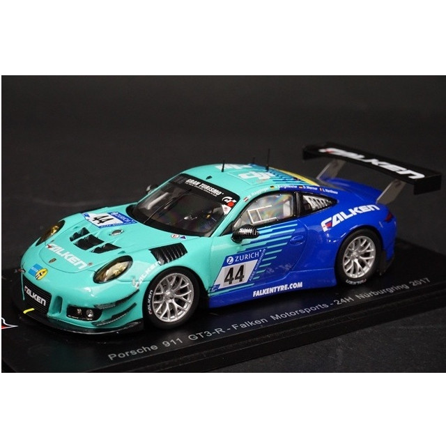 [MDL] 1/43 Porsche 911 GT3-R Falken Motorsports 24H Nurburgring 2017 #44(ライトグリーン×ブルー) 完成品 ミニカー(SG326) SPARK(スパーク)