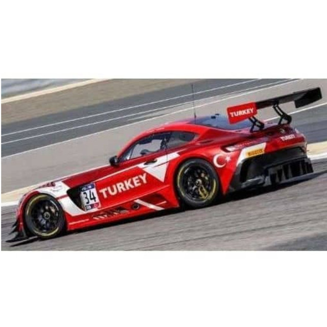 [MDL] 1/43 Team Turkey -Mercedes-AMG GT3- Winner FIA GT Nations Cup Bahrain 2018 PZERO #34(レッド×ホワイト) 完成品 ミニカー(S6300) SPARK(スパーク)