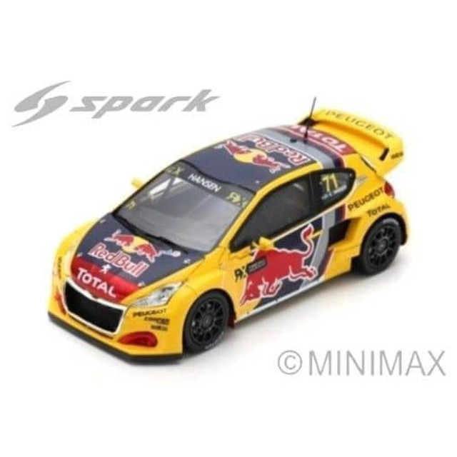 [MDL] 1/43 Peugeot 208 WRX Rd.4 World RX of Great Britain 2018 - Team Peugeot Total Kevin Hansen #71 完成品 ミニカー(S7806) SPARK(スパーク)