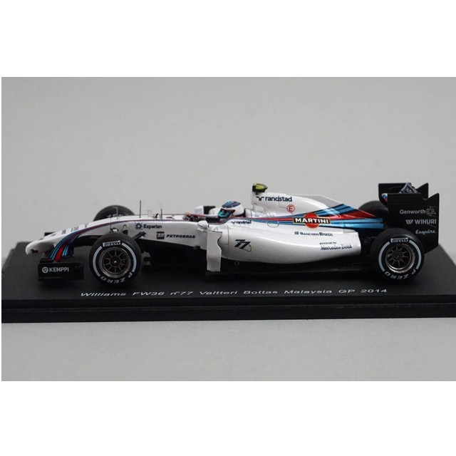 [MDL] 1/43 Williams FW36 Valtteri Bottas Malaysia GP2014 MARTINI(ホワイト×レッド×ブルー) 完成品 ミニカー(SCS144) SPARK(スパーク)