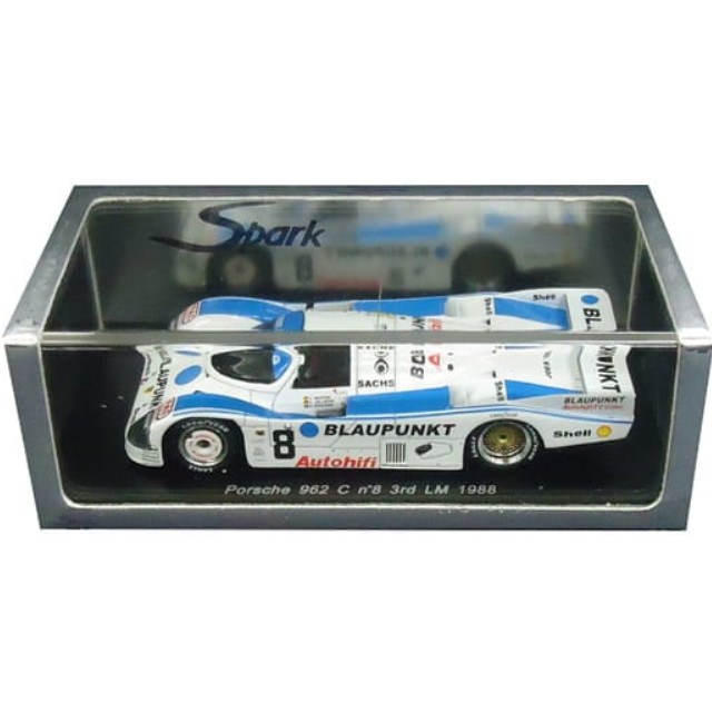 [MDL] 1/43 Porsche 962 C 3rd LM 1988 BLAUPUNKT #8(ホワイト×スカイブルー) 完成品 ミニカー(S0938) SPARK(スパーク)
