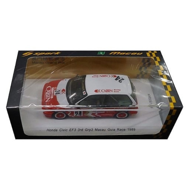 [MDL] 1/43 Honda Civic EF3 3rd Grp3 Macau Guia Race 1989 Masami Miyoshi #24 完成品 ミニカー(SA126) SPARK(スパーク)