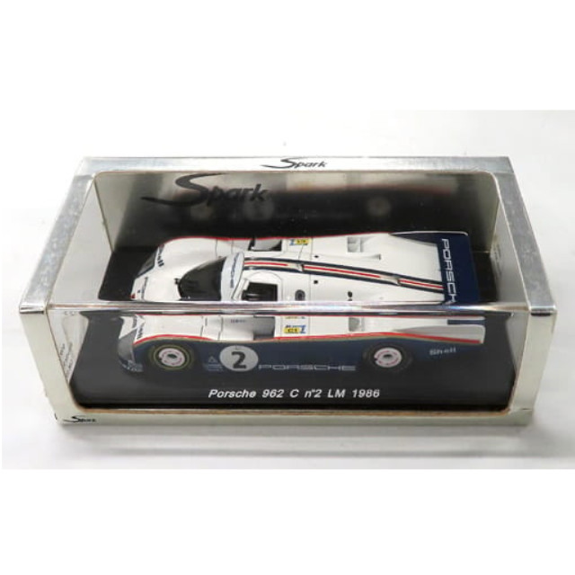 [MDL] 1/43 Porsche 962 C LM 1986 DUNLOP #2(ホワイト×ブルー) 完成品 ミニカー(S0924) SPARK(スパーク)
