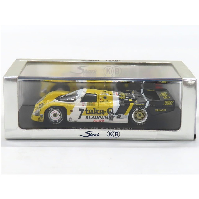 [MDL] 1/43 Porsche 962 C LM 1987 #7(イエロー×ブラック×ホワイト) 完成品 ミニカー(KBS014) SPARK(スパーク)