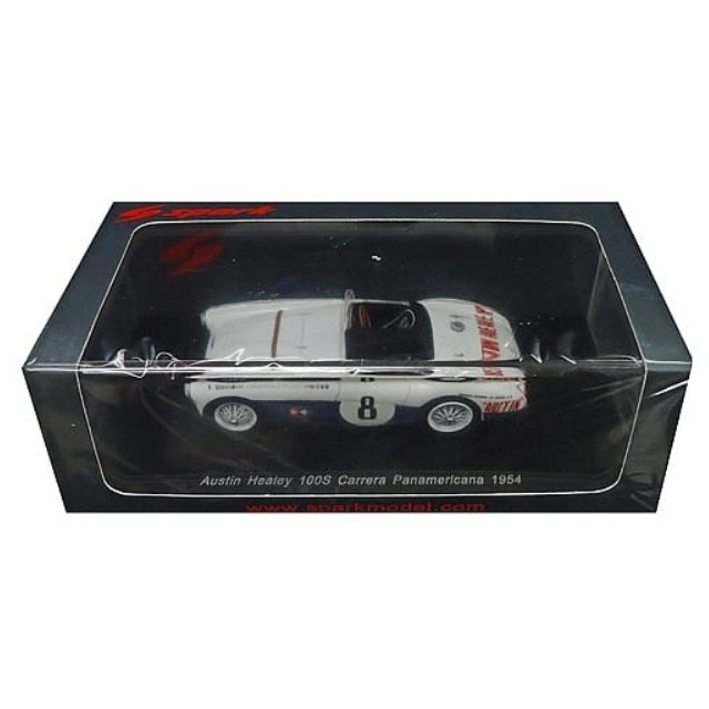 [MDL] 1/43 Austin Healey 100S Carrera Panamericana 1954 C.Shelby - R.Jackson-Moore #8 完成品 ミニカー(S4129) SPARK(スパーク)