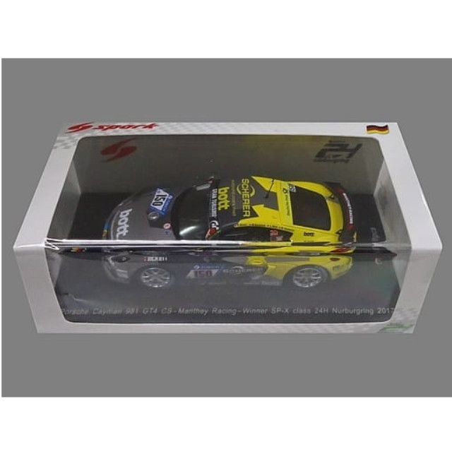 [MDL] 1/43 Porsche Cayman 981 GT4 CS Manthey Racing Nurburgring 24H 2017 C.Breuer - M.Oberheim - L.Kern - M.Hennerici #150 完成品 ミニカー(SG330) SPARK(スパーク)
