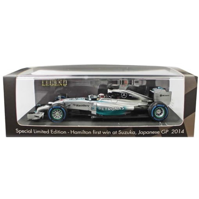 [MDL] 1/43 Mercedes F1 W05 Japan GP 2014 PETRONAS #44(シルバー×グリーン) 「SUZUKA LEGEND」 完成品 ミニカー(SCS145) SPARK(スパーク)