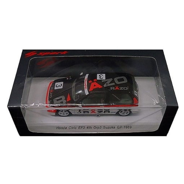 [MDL] 1/43 Honda Civic EF3 Grp3 JTC Suzuka 1989 N.Hattori - T.Tsutsumi #3 完成品 ミニカー(S5457) SPARK(スパーク)