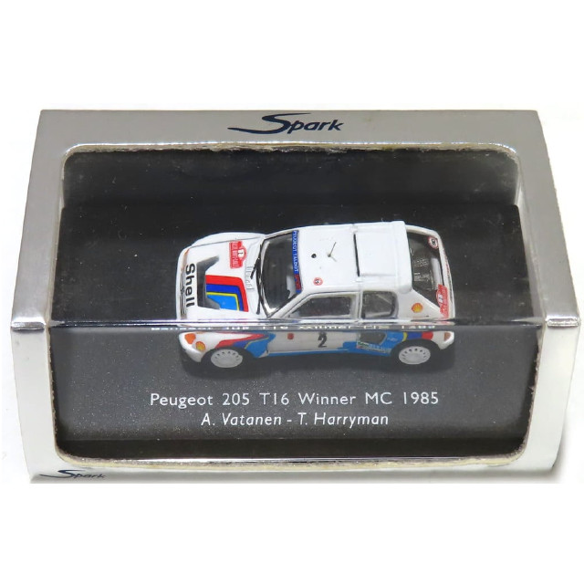 [MDL] 1/87 Peugeot 205 T16 Winner MC 1985 Shell(ホワイト×ブルー×レッド) 完成品 ミニカー(87S009) SPARK(スパーク)