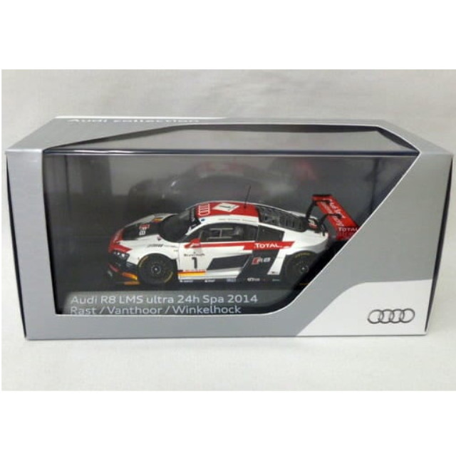[MDL] 1/43 Audi R8 LMS Spa 2014 TOTAL #1(ホワイト×レッド×ブラック) 「Audi collection」 完成品 ミニカー(5021400333) SPARK(スパーク)