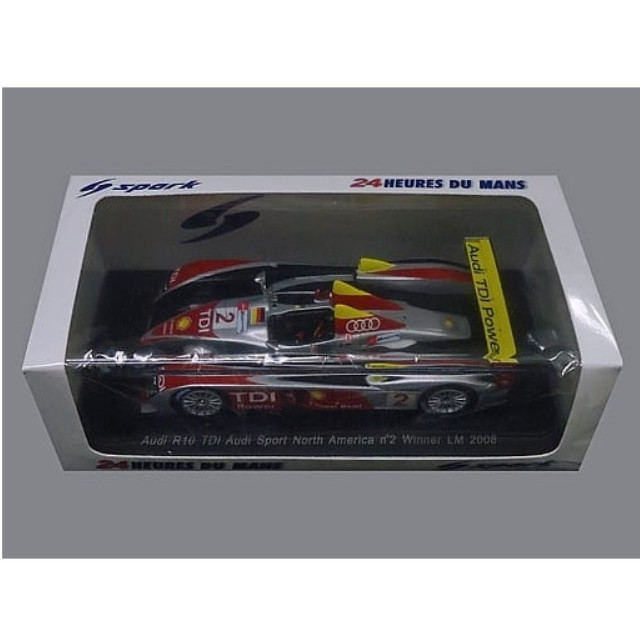 [MDL] 1/43 Audi R10 TDI Winner Le Mans 2008 - “10 Years” A.McNish - R.Capello - T.Kristensen #2 完成品 ミニカー(43LM08) SPARK(スパーク)