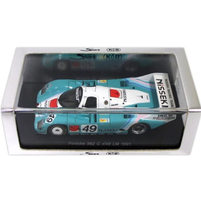 [MDL] 1/43 Porsche 962 C n゜49 LM 1991 #49 (ホワイト×ブルー) 完成品 ミニカー(KBS018) SPARK(スパーク)