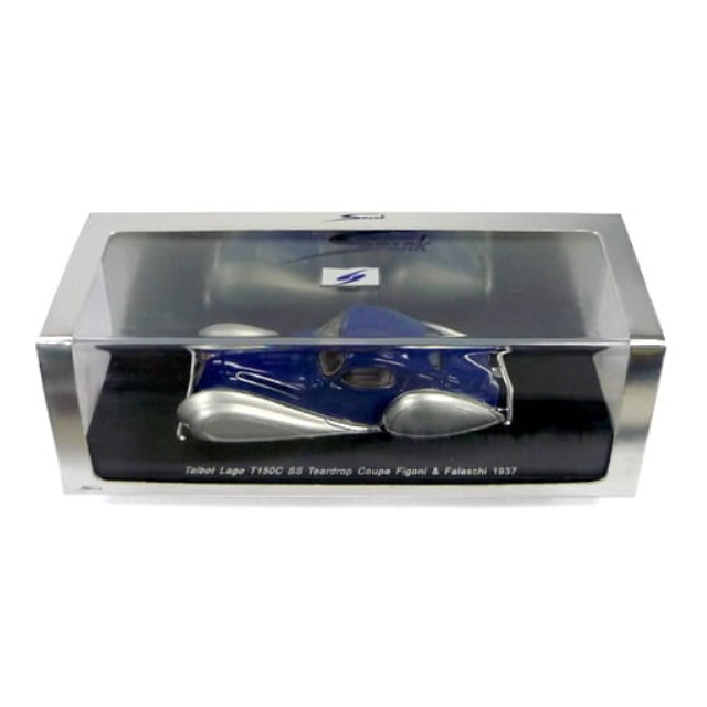 [MDL] 1/43 Talbot Lago T150C SS Teardrop Coupe 1937(ブルー×シルバー) 完成品 ミニカー(S2705) SPARK(スパーク)
