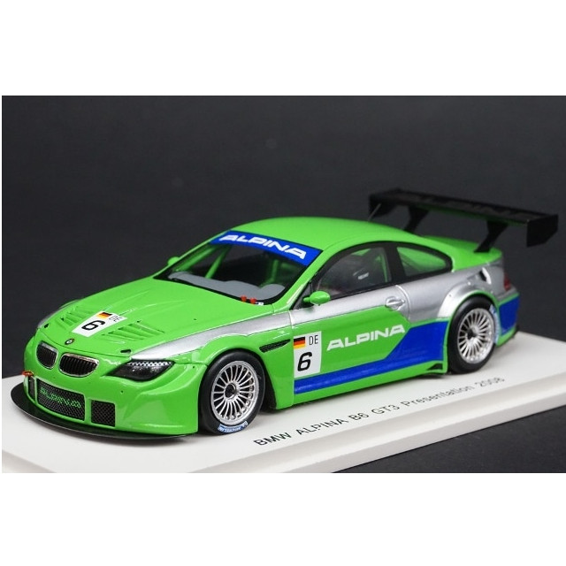 [MDL] 1/43 BMW ALPINA B6 GT3 PRESENTATION 2008(グリーン×シルバー×ブルー) 完成品 ミニカー(S2800) SPARK(スパーク)
