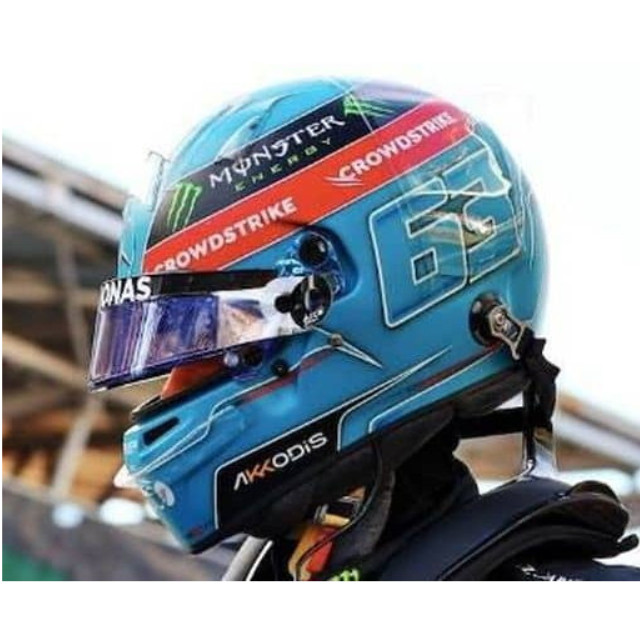 [MDL] 1/5 Mercedes-AMG Petronas F1 Helmet Brazilian GP 2022 George Russell 完成品 ミニカー(5HF086) SPARK(スパーク)