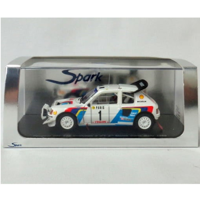 [MDL] 1/43 Peugeot 205 T16 Evolution 2 2nd Monte Carlo Rally 1986 Shell #1(ホワイト×スカイブルー) 完成品 ミニカー(S1283) SPARK(スパーク)
