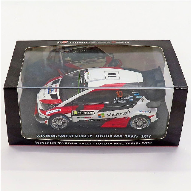 [MDL] 1/38 TOYOTA GAZOO Racing WINNING SWEDEN RALLY TOYOTA WRC YARIS 2017 Microsoft #10(ホワイト×レッド×ブラック) 完成品 ミニカー(TOY12138) SPARK(スパーク)