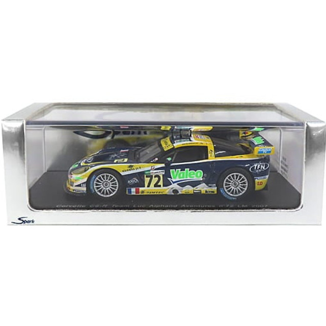 [MDL] 1/43 Corvette C6-R Team Luc Alphand Aventures 12th LM 2007 Valeo #72(ネイビー×イエロー) 完成品 ミニカー(S0168) SPARK(スパーク)