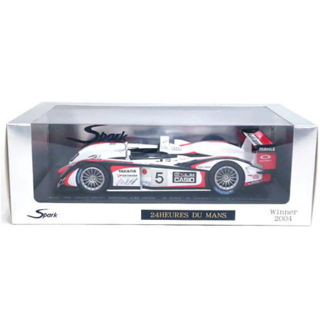 [MDL] 1/18 Audi R8 Team GOH Winner LM 2004 CASIO #5(ホワイト×レッド×ブラック) 完成品 ミニカー(S1802) SPARK(スパーク)