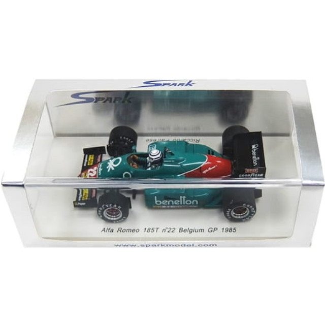 [MDL] 1/43 Alfa Romeo 184T Belgium GP 1985 benetton #22(グリーン×レッド) 完成品 ミニカー(S1713) SPARK(スパーク)
