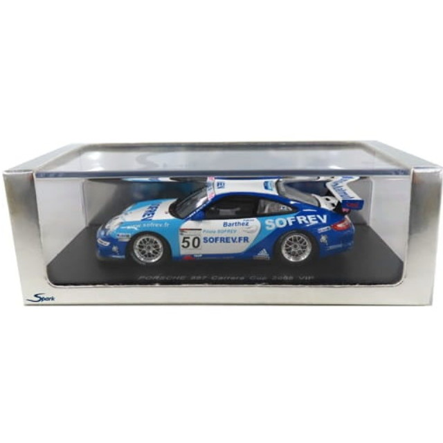 [MDL] 1/43 PORSCHE 997 Carrera Cup 2008 VIP Mobil1 #50(ブルー×ホワイト×ライトブルー) 完成品 ミニカー(MX008) SPARK(スパーク)
