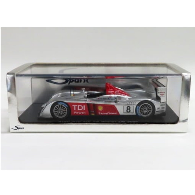 [MDL] 1/43 AUDI R10 TDI Winner LM 2006 Shell #8(シルバー×レッド) 完成品 ミニカー(S0676) SPARK(スパーク)