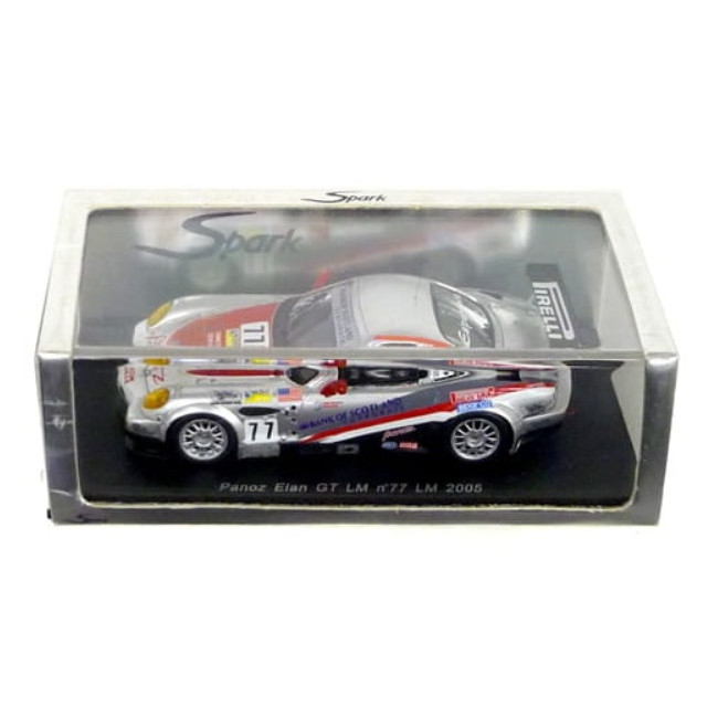 [MDL] 1/43 Panoz Elan GT LM 2005 PIRELLI #77(シルバー×レッド) 完成品 ミニカー(S0096) SPARK(スパーク)