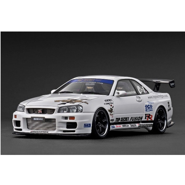 [MDL] 1/18 TOP SECRET 34GT-R (BNR34) White(ホワイト) 完成品 ミニカー(IG3849) ignition model(イグニッションモデル)