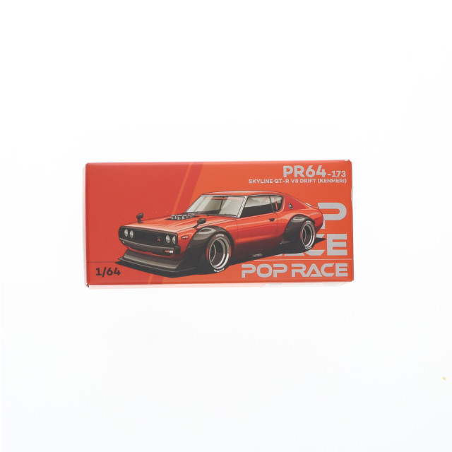 [MDL] 1/64 ニッサン スカイラインGT-R V8 DRIFT ケンメリ オレンジ 完成品 ミニカー(PR640173) POP RACE(ポップレース)