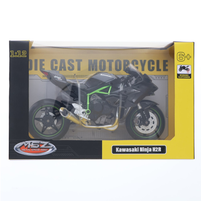 [MDL] METAL SPEED ZONE 1/12 Kawasaki Ninja H2R(ブラック×グリーン) 完成品 ミニカー ピーナッツクラブ