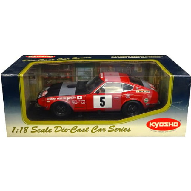 [MDL] 1/18 ダットサン 240 Z 1972 モンテカルロ・ラリー DUNLOP #5(レッド×ブラック) 「DIE-CAST CAR SERIES」 完成品 ミニカー(08215B) 京商
