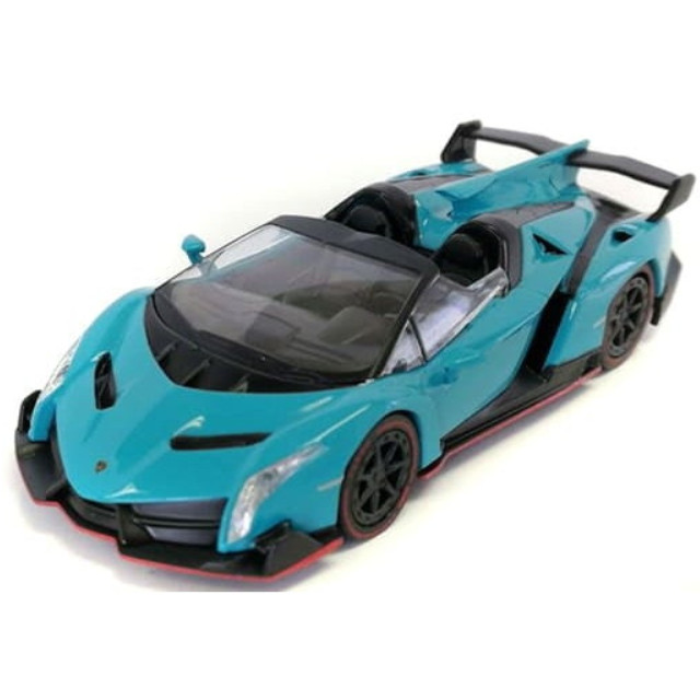 [MDL] 1/64 ランボルギーニ ヴェネーノロードスター(ブルー)  完成品 ミニカー(8) 京商