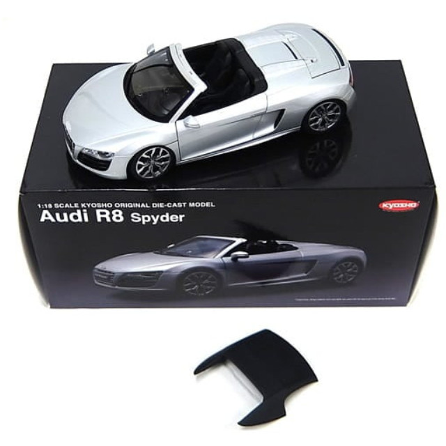 [MDL] 1/18 Audi R8 Spyder(シルバー)  完成品 ミニカー(09217S) 京商