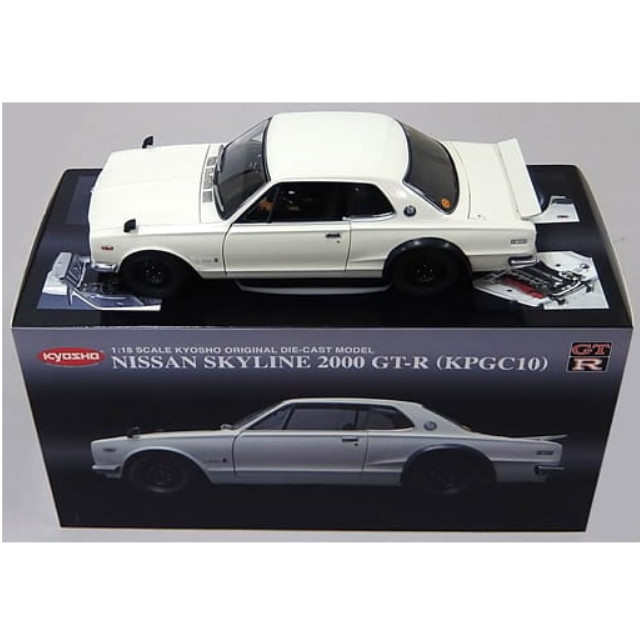 [MDL] 1/18 NISSAN SKYLINE 2000 GT-R KPGC10(ホワイト)  完成品 ミニカー(08127W) 京商