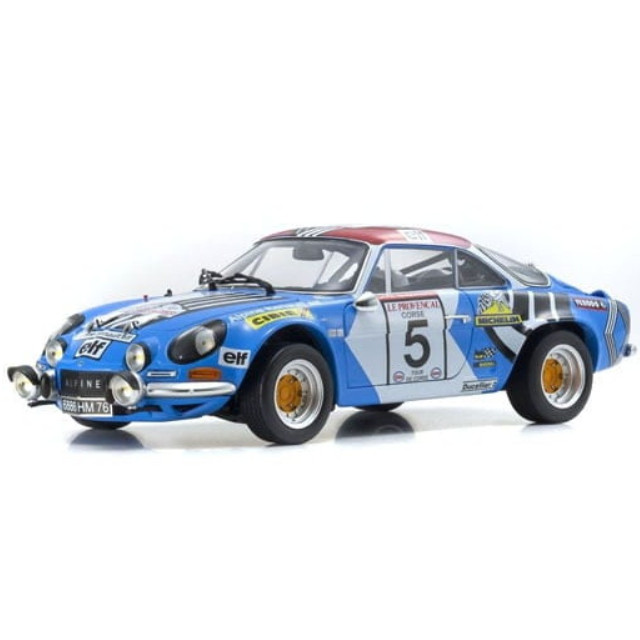 [MDL] 1/18 Alpine A110 1973 Tour de Corse Rally elf #5(ライトブルー×ホワイト×レッド)  完成品 ミニカー(08485B) 京商