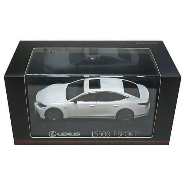 [MDL] 1/43 レクサス LS500 F SPORT(ホワイトノーヴァガラスフレーク×ホワイト)  完成品 ミニカー(KS03687W) 京商